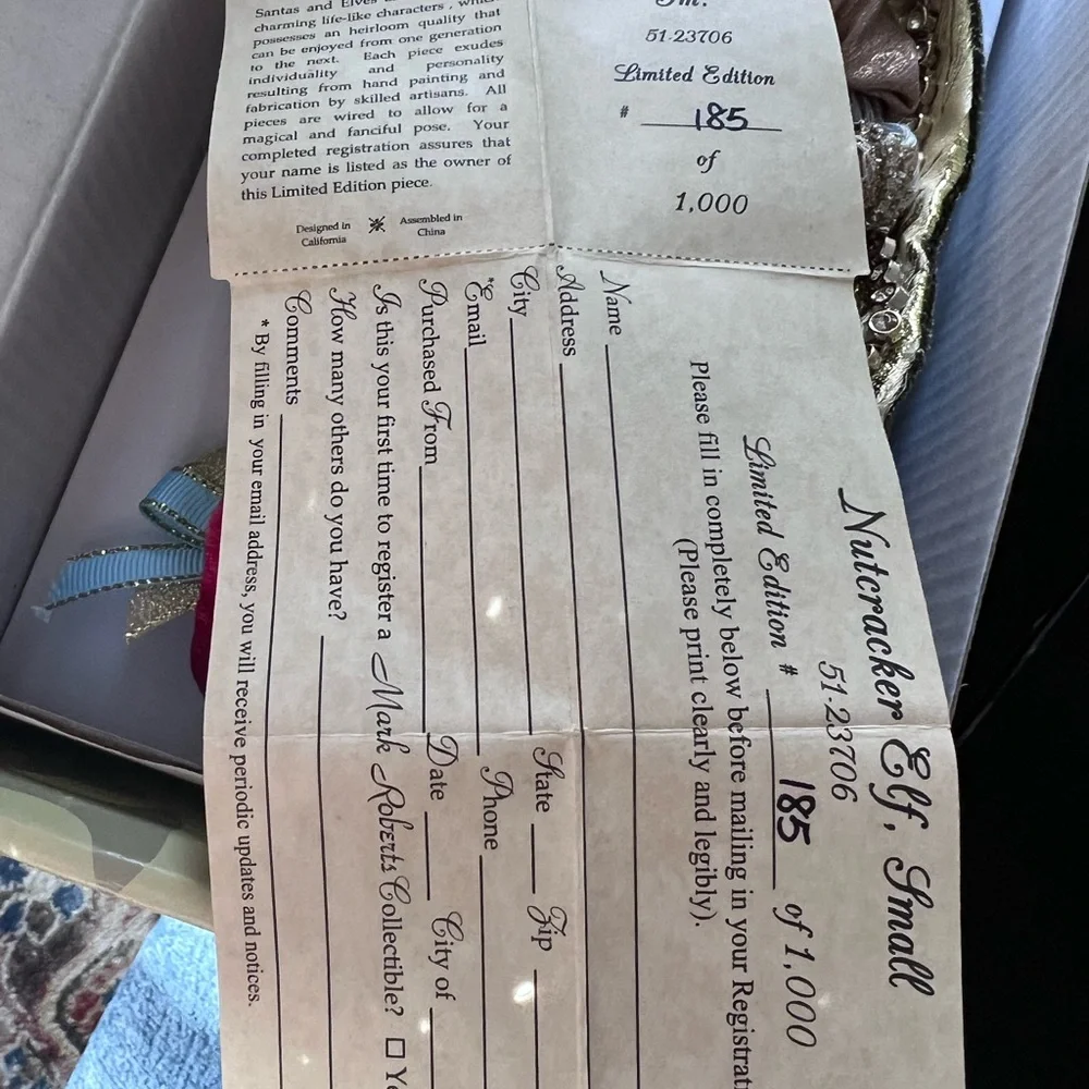 Mark Roberts Nutcracker Elf 12 in. NWT Christmas - Picture 4 of 11